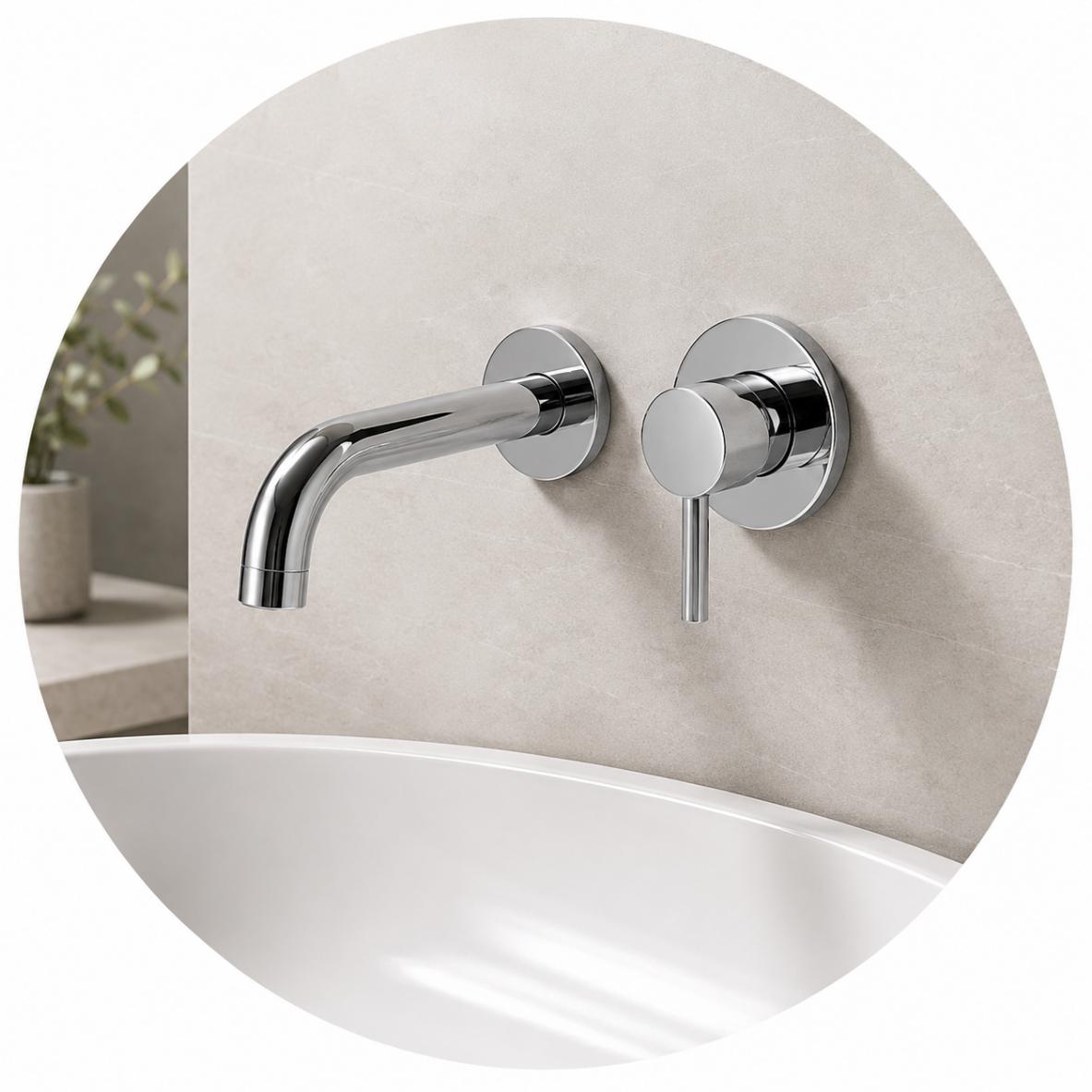 Vòi lavabo âm tường | Thiết kế hiện đại, gọn gàng – Nhavui